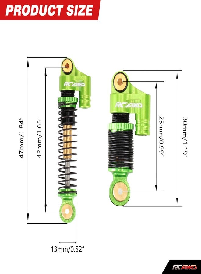 RCAWD Double Barrel SCX24 Front Rear Shocks 43mm for Axial 1/24 Upgrades Parts - Image 5